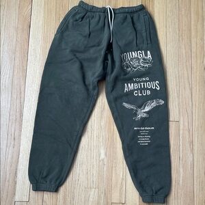 YoungLA Men's Army Green Ambitious Club Joggers